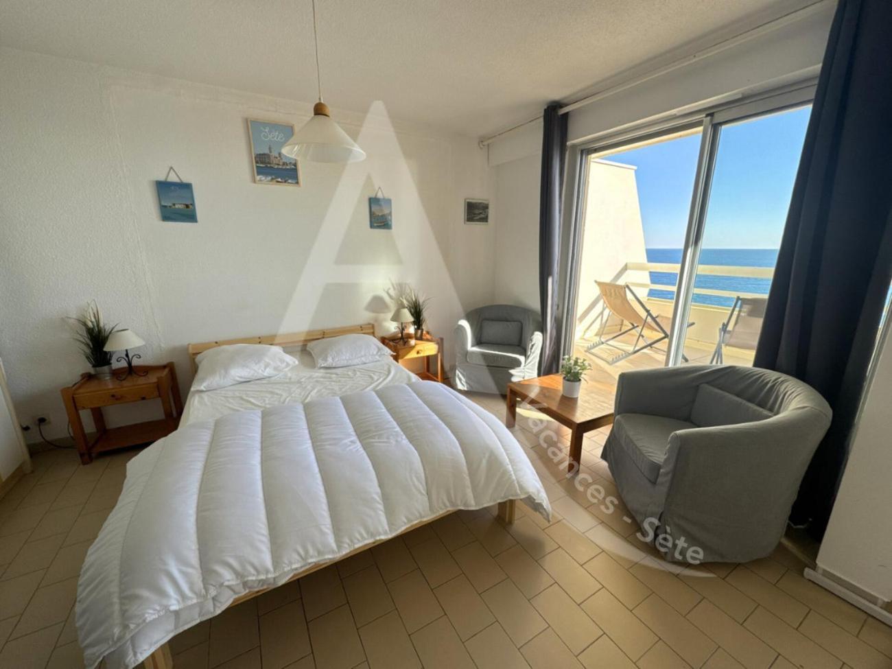 40 M², 1Ere Ligne Mer, Dernier Etage Avec Ascenseur Сет Екстериор снимка