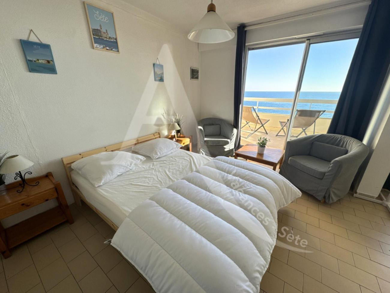 40 M², 1Ere Ligne Mer, Dernier Etage Avec Ascenseur Сет Екстериор снимка